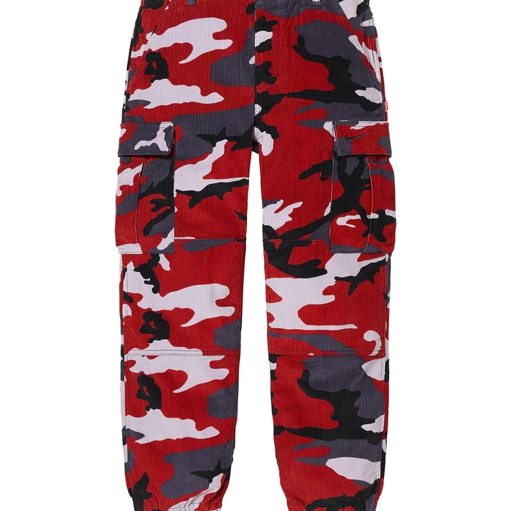 Supreme Red Camo Cargo Pants